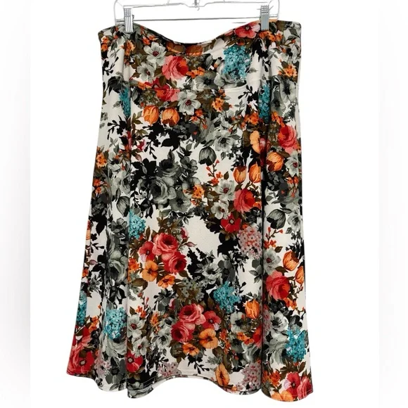 Floral A-Line Skirt - Picture 2 of 2